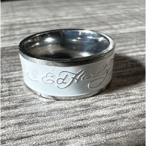 Ed hardy stainless steel ring